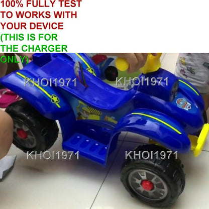 6V AC Wall Charger and Adapter for Blue and Red Seat Paw Patrol Quad Ride-On Toy
