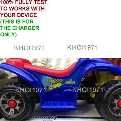 6V AC Wall Charger and Adapter for Blue and Red Seat Paw Patrol Quad Ride-On Toy