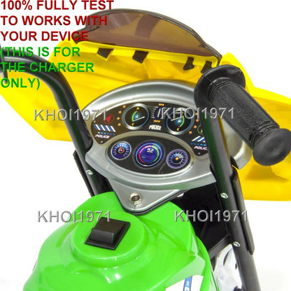 AC Wall Charger Adapter for Kid Motorz Little Police Patrol Ride-On Vehicles