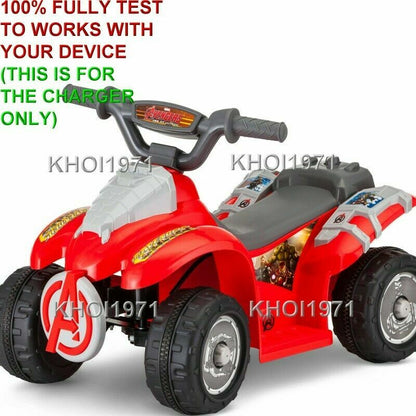 AC Wall Charger Adapter for KidTrax StarBright, Glow & Go Ride-On Toys