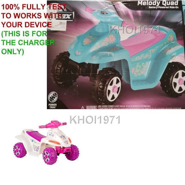 6V AC Wall Charger Adapter for KT1014KM Kid Trax Melody Toddler Quad Ride-On Toy