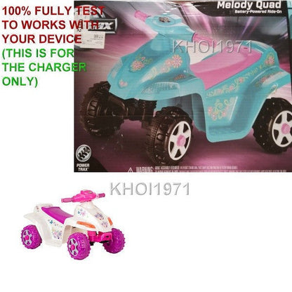 6V AC Wall Charger Adapter for KT1014KM Kid Trax Melody Toddler Quad Ride-On Toy