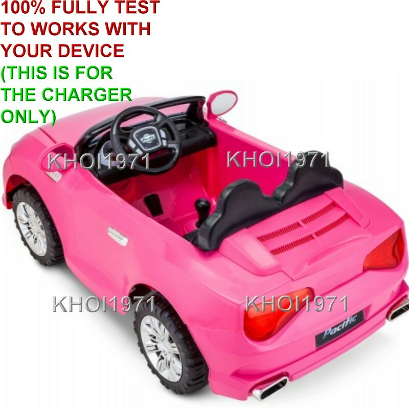 12V AC Wall Charger Adapter for KT1342WM Kidtrax Cool Car Convertible Ride-On