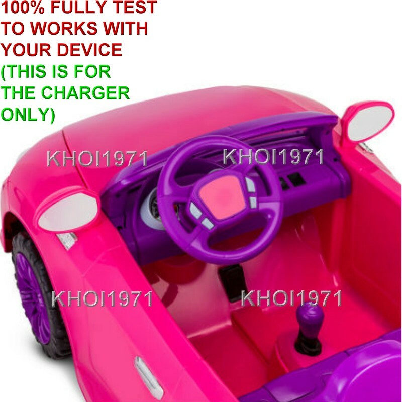 12V AC Wall Charger Adapter for KT1342WM Kidtrax Cool Car Convertible Ride-On