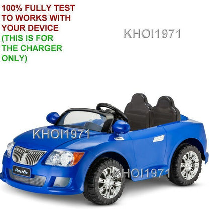12V AC Wall Charger Adapter for Kidtrax KT1343WM Cool Car Convertible Ride-On