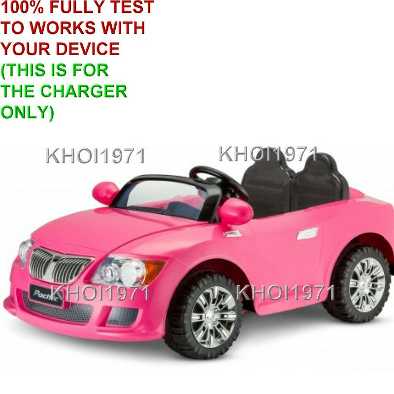 12V AC Wall Charger Adapter for Kidtrax KT1343WM Cool Car Convertible Ride-On