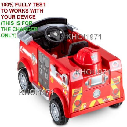 AC Wall Charger Adapter for Kidtrax KT1439WM Paw Patrol Marshall Fire Truck
