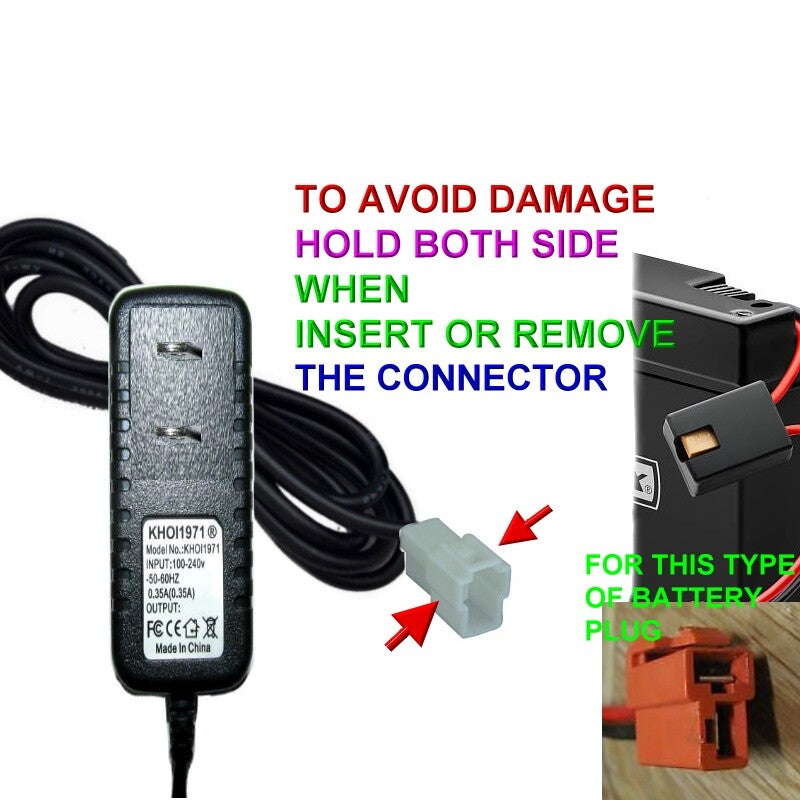6V AC Wall Charger Adapter for Kidtrax KT1481WM Paw Patrol Chase Ride-On Toy