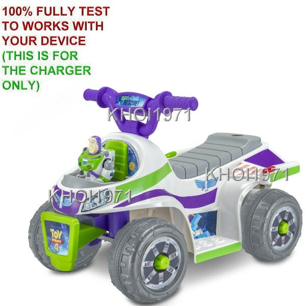 AC Wall Charger Adapter for KidTrax KT1511WM Buzz Lightyear Toy Story 4 Ride-On Vehicle
