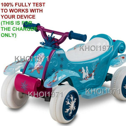6V AC Wall Charger Adapter for KT1516 Kid Trax Frozen 2 Toddler Quad Ride-On Toy