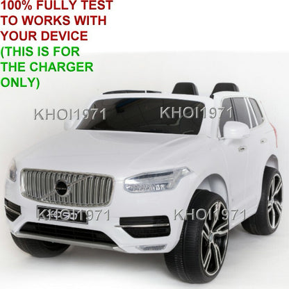 12V AC Wall Charger Adapter for Kids Motorz Volvo XC90 Ride-On Toy