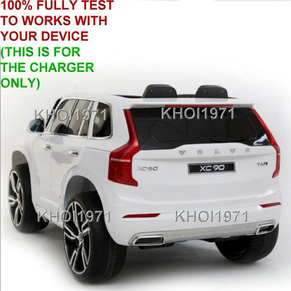 12V AC Wall Charger Adapter for Kids Motorz Volvo XC90 Ride-On Toy