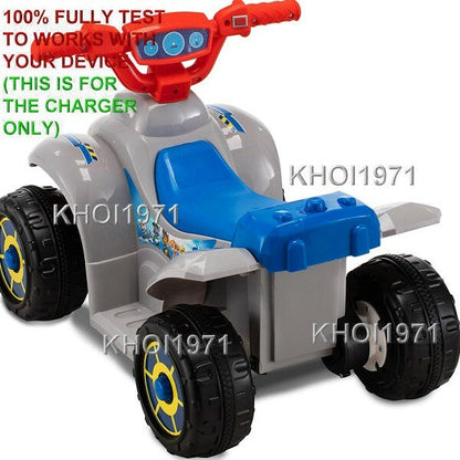 AC Wall Charger Adapter for 6V Nickelodeon Paw Patrol Quad Ride-On Battery