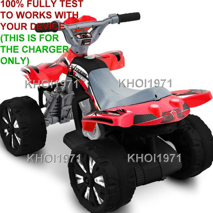 AC Wall Charger Adapter for Kid Motorz Xtreme Quad Ride-On 6V Battery Red 0670