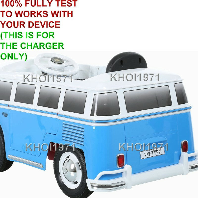 AC Wall Charger Adapter for Volkswagen VW Type 2 Bus 6V Ride-On Battery