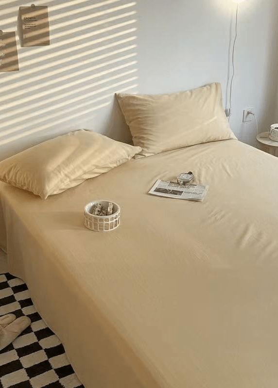 Washed Cotton Bed Sheets (15 Colors)