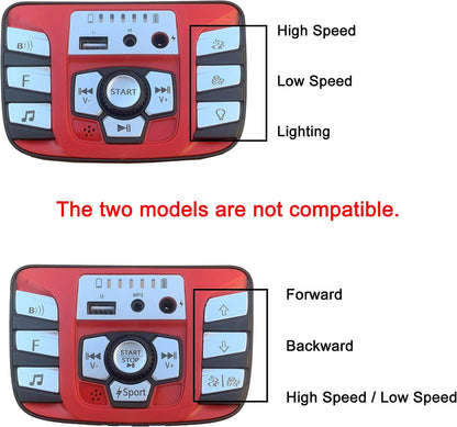 24V Children's Electric Vehicle Power Supply Central Control Switch Model 2588