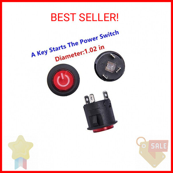 Weelye Key Start Power Switch Button Accessory for Kids' Toys