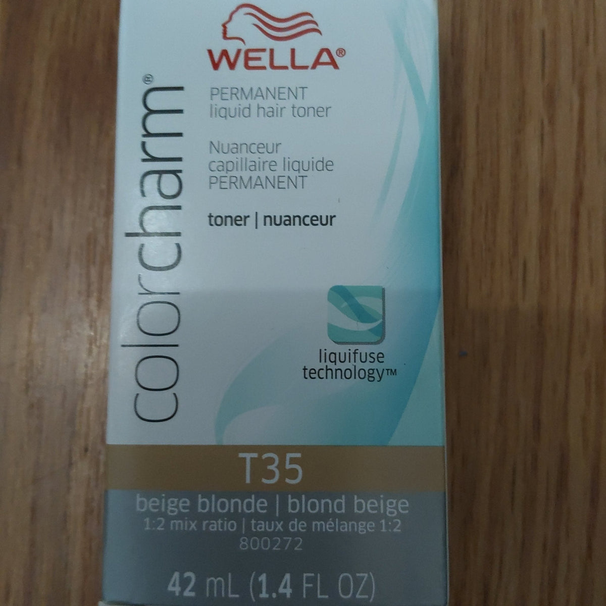Wella ColorCharm Permanent Liquid Hair Toner T35 Beige Blonde, 1.4 oz