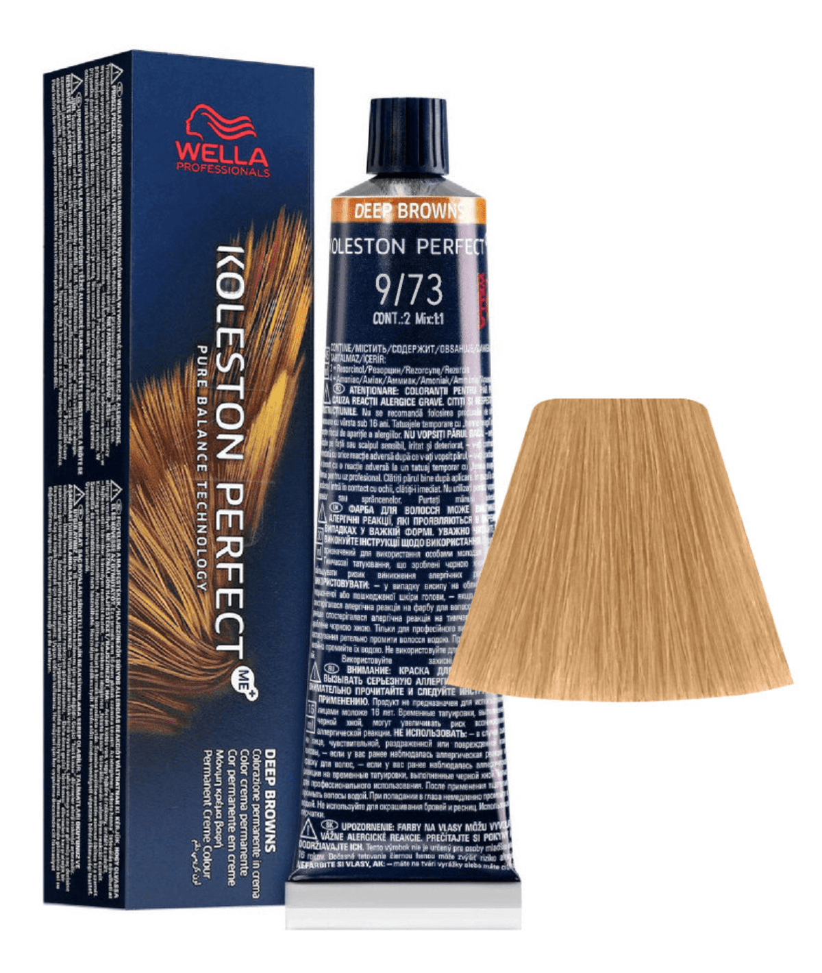 Wella Koleston Perfect Me+ Permanent Creme Hair Color (44/0 Intense Medium Brown/Natural)