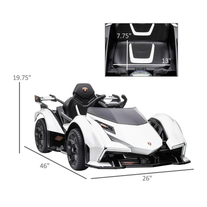 12V Kids Ride-On Sports Car Toy with Remote Control and Battery Powered Motor