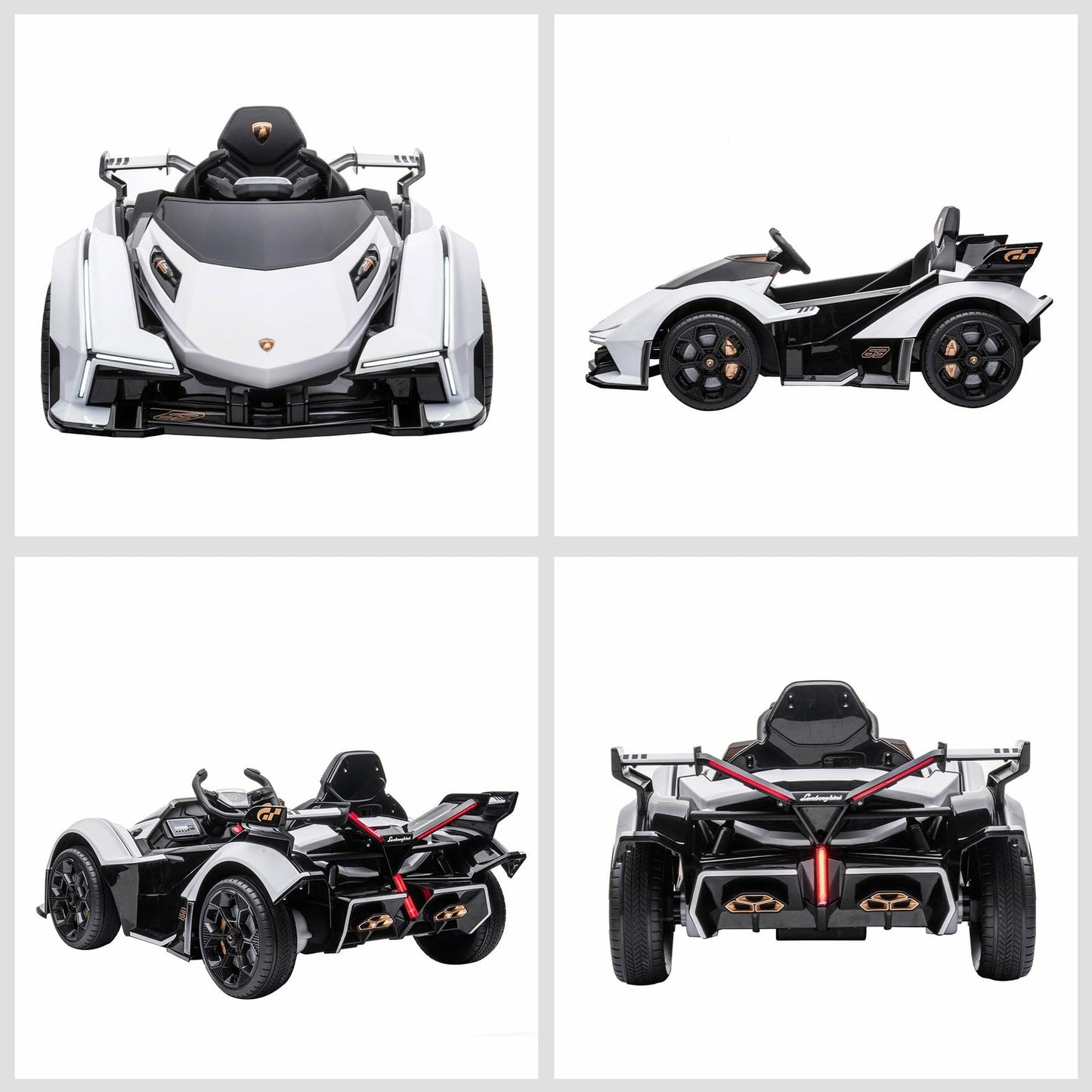 12V Battery-Powered Kids Ride-On Sports Car with Remote Control