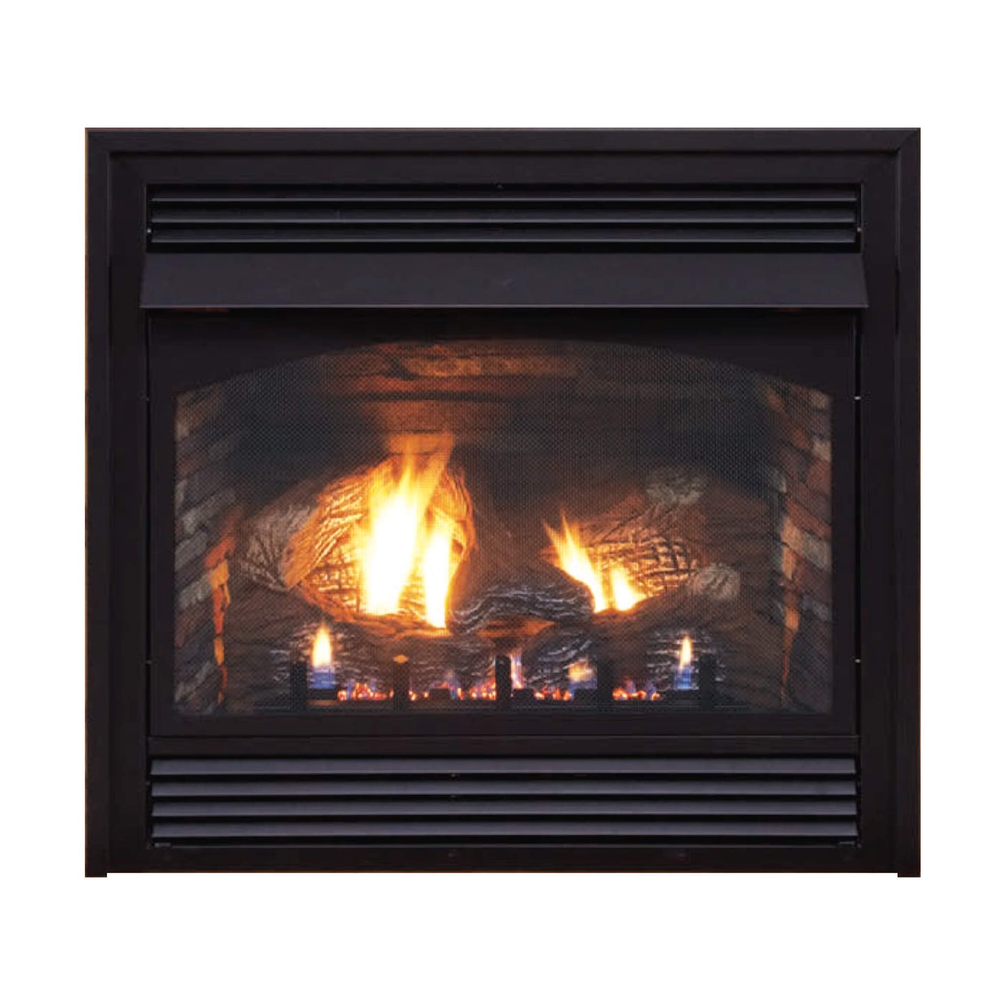 White Mountain Hearth (Empire) Vail 32-Inch Vent-Free Propane/Natural Gas Fireplace With Outer Frame, Hood, Louvers (SAK41582)