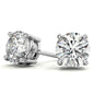3.50 CTW Lab Grown Round Diamond Stud Earrings in 14k Gold – G/VS AGI Certified