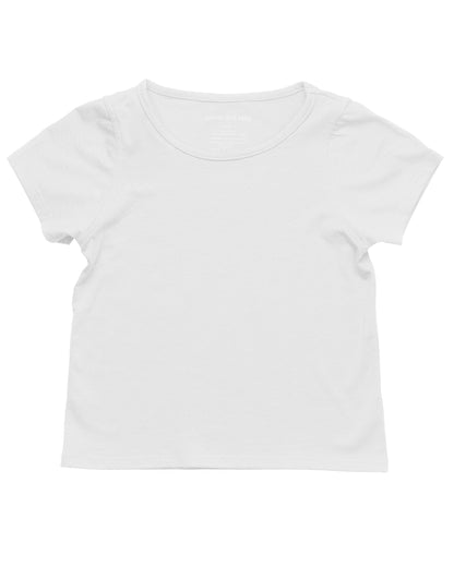 The Everday Sensory Friendly White Tee w Chewy necklace- *actual chewy necklace design may vary, but color will match tee*