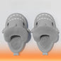 Winter Plush Shark Slippers Boys Men - # BOAA73410003