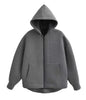 Winter Zipper High Street Double Pocket Oversized Loose Sweater - # BOAA13510008