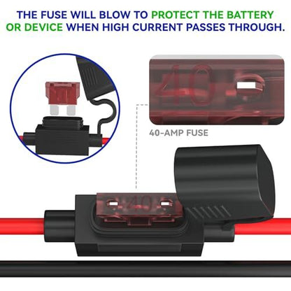 12-Volt SLA Battery Wire Harness Connector for Power Wheels