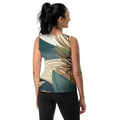 Womens Stretch Fit Tank Top - Boho Style Print 3