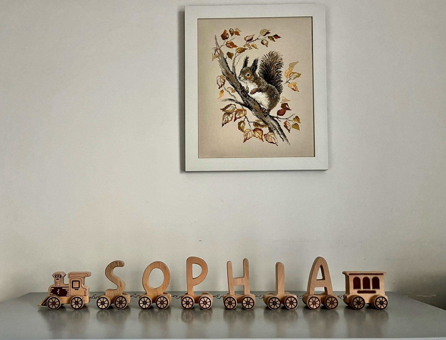 Wooden Letter Train Puzzle
