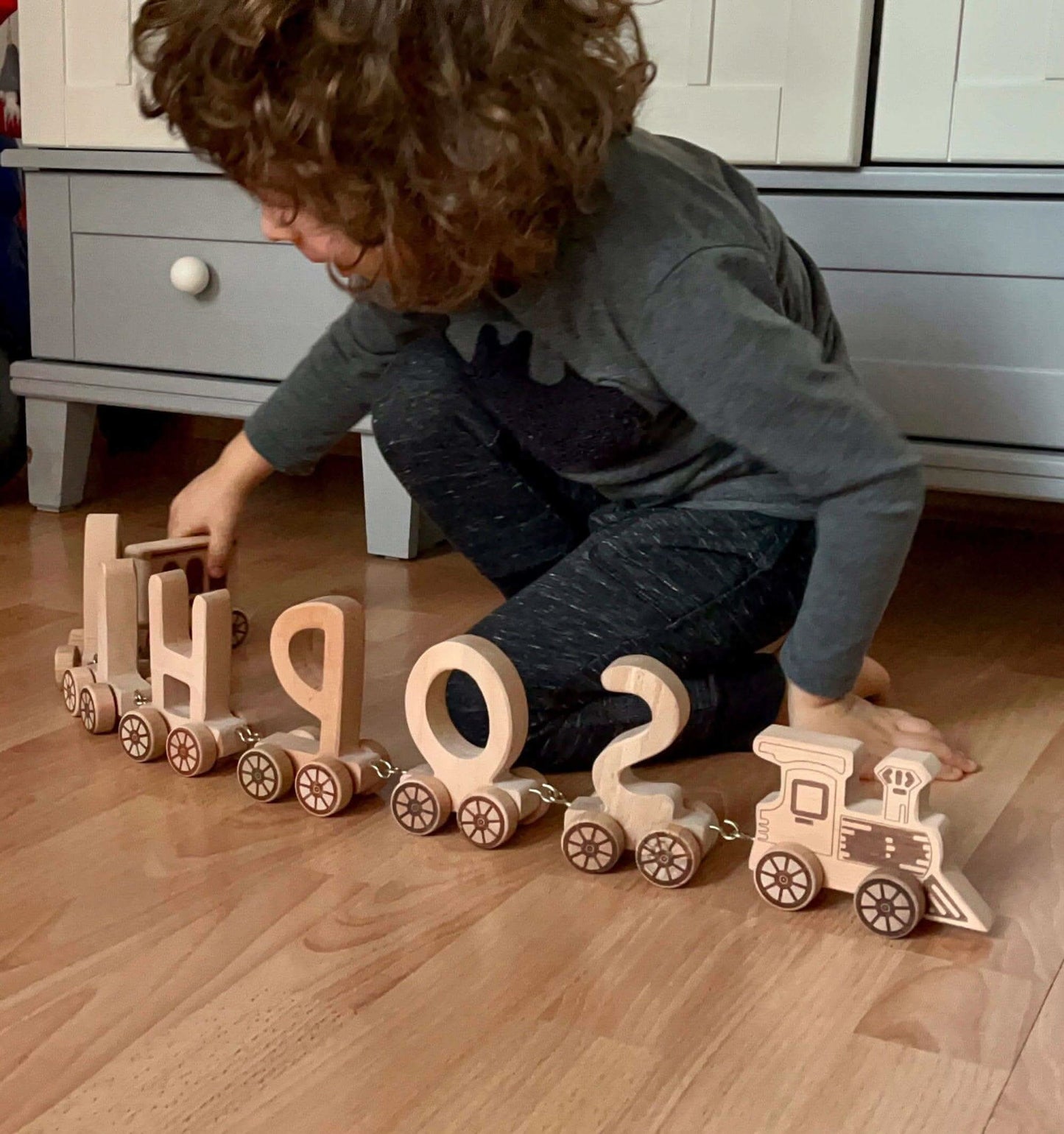 Wooden Letter Train Puzzle