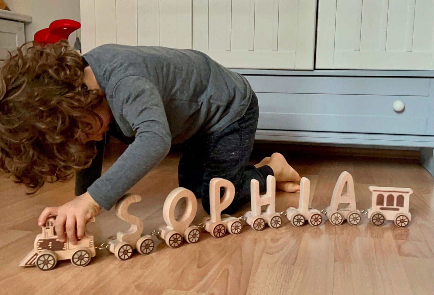 Wooden Letter Train Puzzle