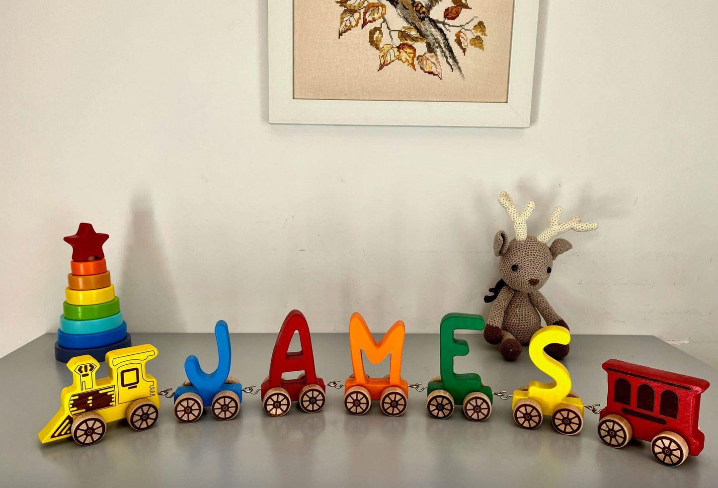 Wooden Letter Train Puzzle