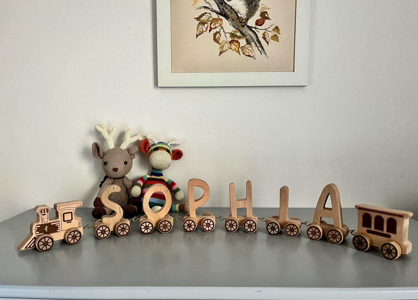 Wooden Letter Train Puzzle