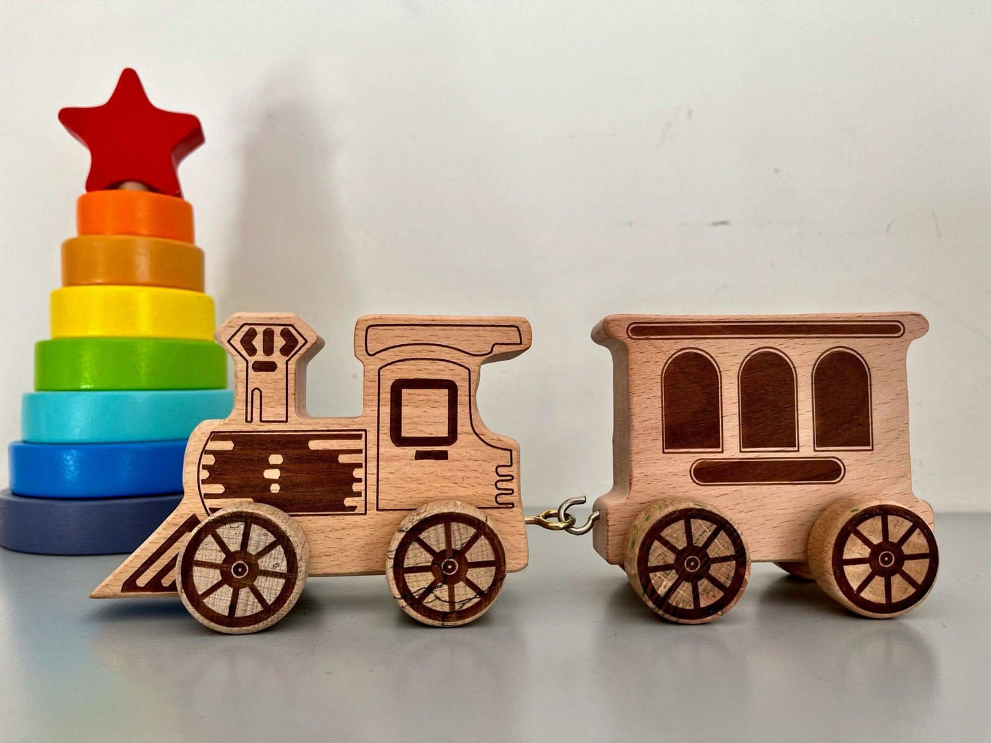Wooden Letter Train Puzzle