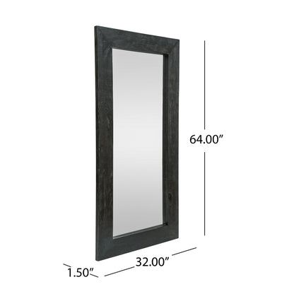 Rustic Mango Wood Full Length Standing Mirror