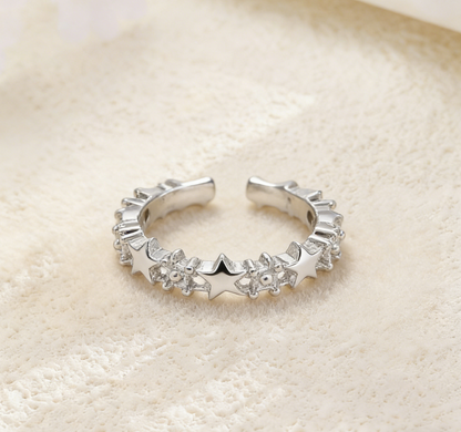 Oil-Dropped Zircon Ring for Women