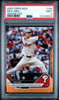 Graded 2025 Topps Now Mick Abel #194 Orange Foil /25 Rookie Baseball Card PSA 9 Mint