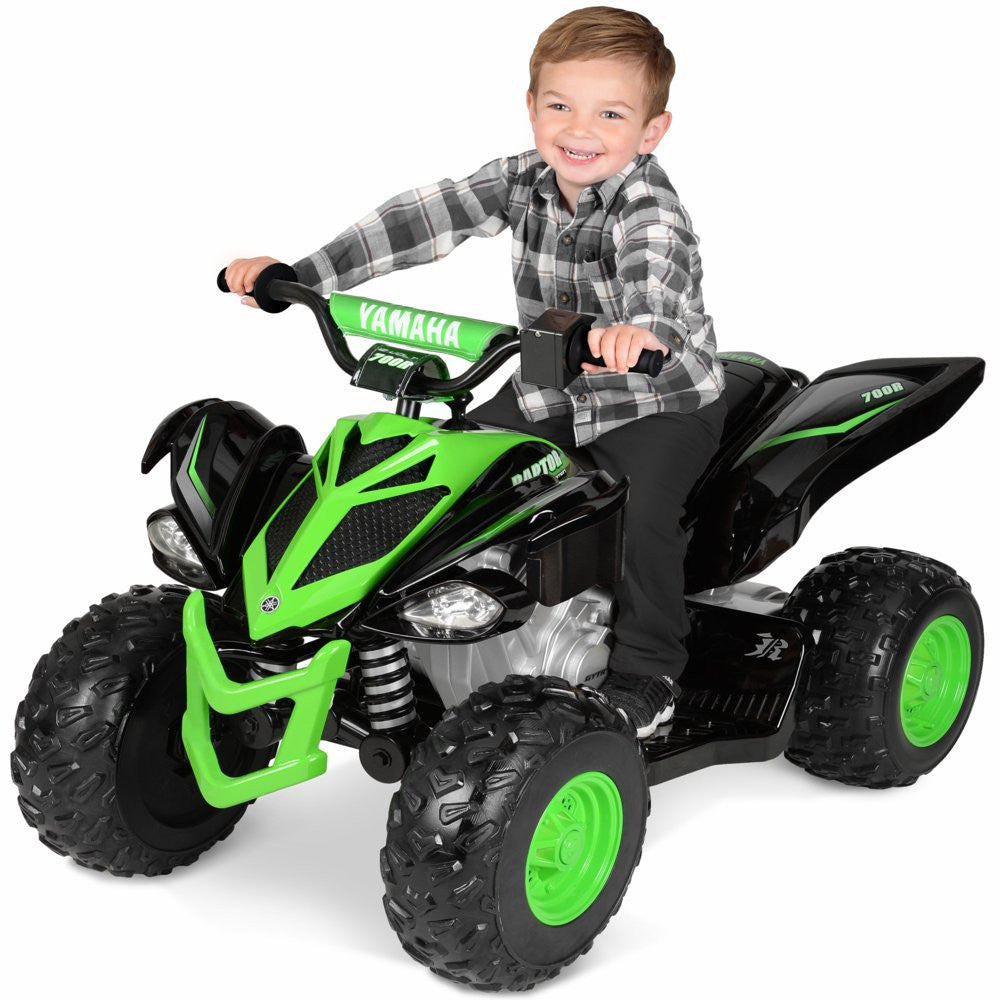 12 Volt Battery-Powered Raptor Ride-On with Custom Graphic Design