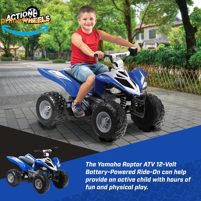 12 Volt Battery Powered Blue Ride-On ATV with Music Features