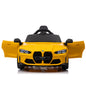 12V Yellow Kids Ride-On Toy Car with 2.4G Parent Remote Control and Three-Speed Settings