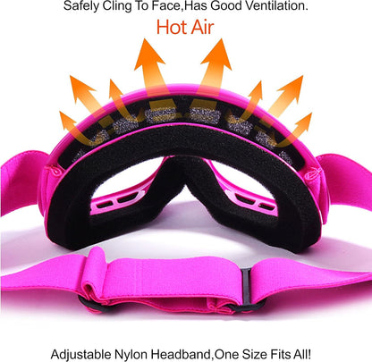 Anti-Fog Impact-Resistant Kids ATV Off-Road Motocross Goggles