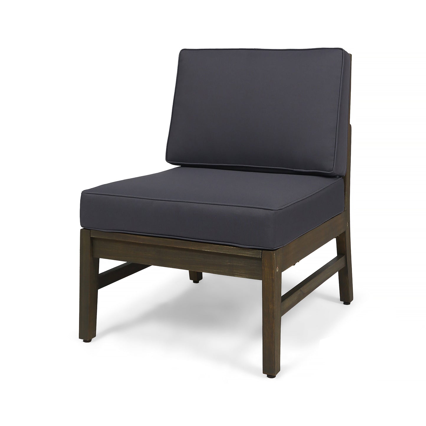 Perla 3 Seater Sofa and Table Set, Dark