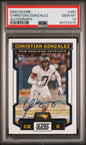 Graded 2023 Panini Score Christian Gonzalez #381 Autograph Rookie RC Football Card PSA 10 Gem Mint