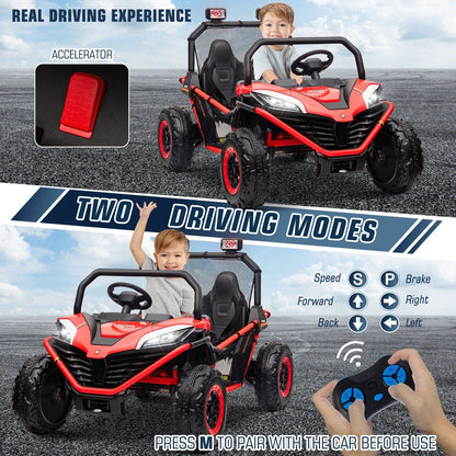 24V Electric Kids Ride-On UTV Truck with 2 Seats, 4WD and Remote Control, 4x80W Motor
