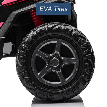 Kids Electric Ride-On UTV Truck with 24V Power, 4WD/2WD and Remote Control